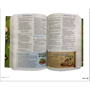 Biblia Tysiąclecia - Pismo Święte Starego i Nowego Testamentu Pamiątka I Komunii świętej "z papugą"