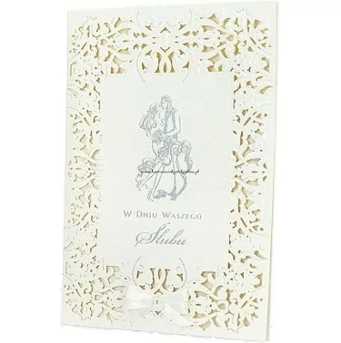 Karnet z okazji Ślubu - Kartki z Kotkiem