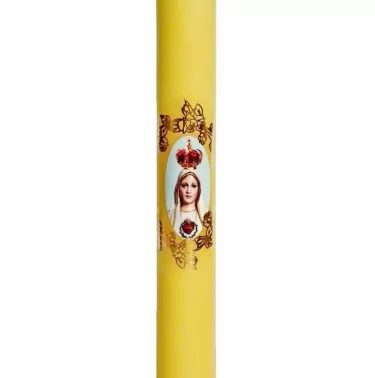 Świeca gromnica żółta średnia Matka Boska Gromniczna 30 cm