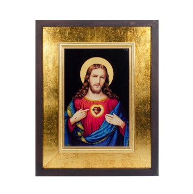 Obraz Ikona Serce Jezusa - 42 x 33 cm