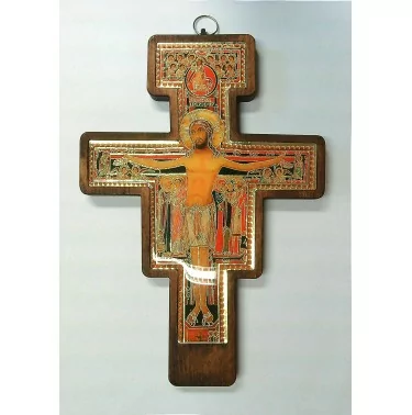 Krzyż Franciszkański (San Damiano) na ścianę 45 cm | Dewocjonalia