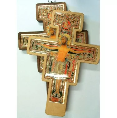 Krzyż Franciszkański (San Damiano) na ścianę 45 cm | Dewocjonalia