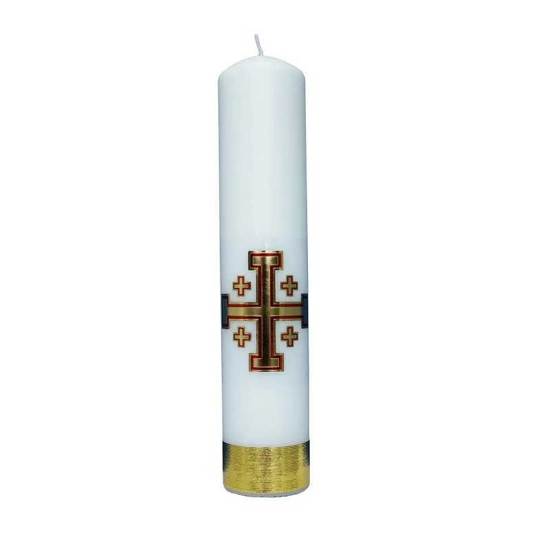 Świeca Ołtarzowa - Krzyż Jerozolimski