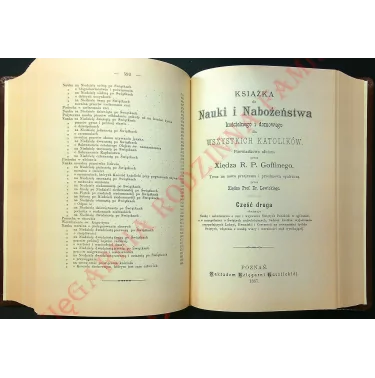 Książka do nauki i nabożeństwa - Ks. Goffine (Reprint 1886)