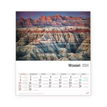 Kalendarz 2024 - Góry | Kalendarz 2024 | Dewocjonalia Wałbrzych