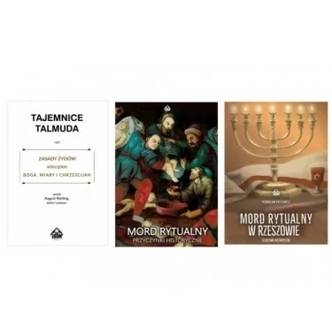 Zestaw: Ciemna strona żydowskiej natury: Mord Rytualny w Rzeszowie? + Mord Rytualny + Tajemnice Talmuda