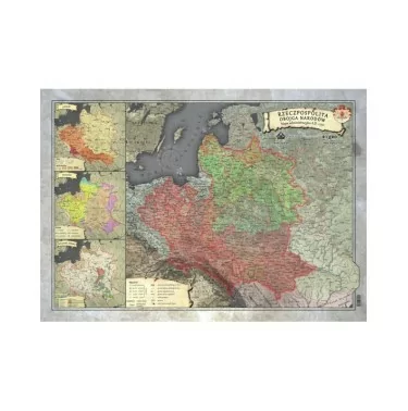 Mapa Historyczna - I Rzeczypospolita 1770 r - format A3