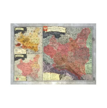 Mapa Historyczna - II Rzeczypospolita r. 1937 (A3)