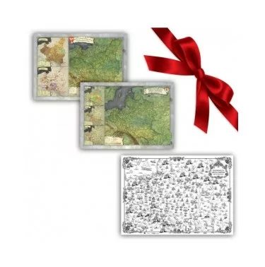 Zestaw Map A3 - I i II Rzeczpospolita (1770 & 1937) i Kolorowanka-Mapa - 3DOM