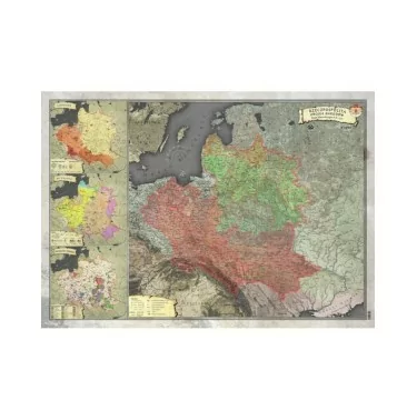 Mapa historyczna Polski - I Rzeczypospolita r. 1770 (A1)