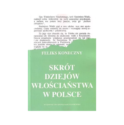 Skrót dziejów włościaństwa w Polsce - Koneczny Feliks