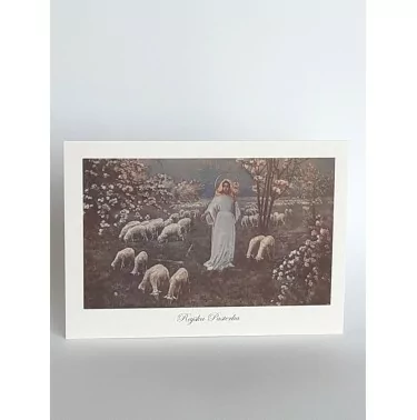 Obrazki z życia Jezusa i Maryi seria VII – „Rajska Pasterka” 4 szt. - Piotr Stachiewicz