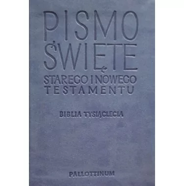 Biblia Tysiąclecia (Travel) - Pismo Święte Starego i Nowego Testamentu - jasnoniebieska