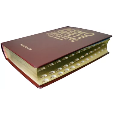 Biblia Tysiąclecia - skóra ekologiczna, złocone brzegi, paginatory