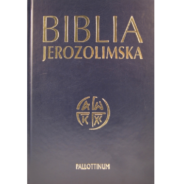 Biblia Jerozolimska - skóra ekologiczna, złocone brzegi paginatory