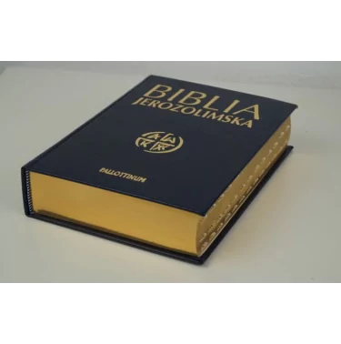 Biblia Jerozolimska - skóra ekologiczna, złocone brzegi paginatory