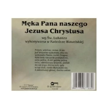 Męka Pana Naszego Jezusa Chrystusa - Audiobook - Płyta CD