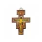 Złocona ikona Krzyż Świętego Damiana - 13 cm