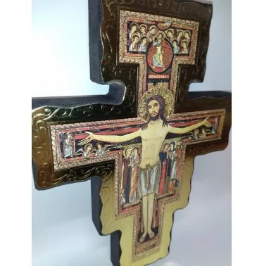 Krzyż Franciszkański Świętego Damiana na ścianę | Dewocjonalia