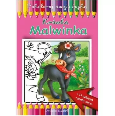 Krówka Malwinka - kolorowanka
